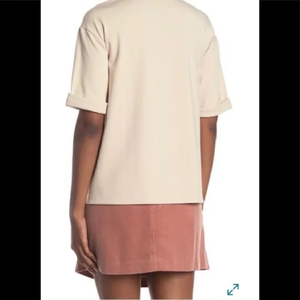 CLUB MONACO
Side Slit Top With Hi-Lo Hem- Beige - Picture 2 of 7